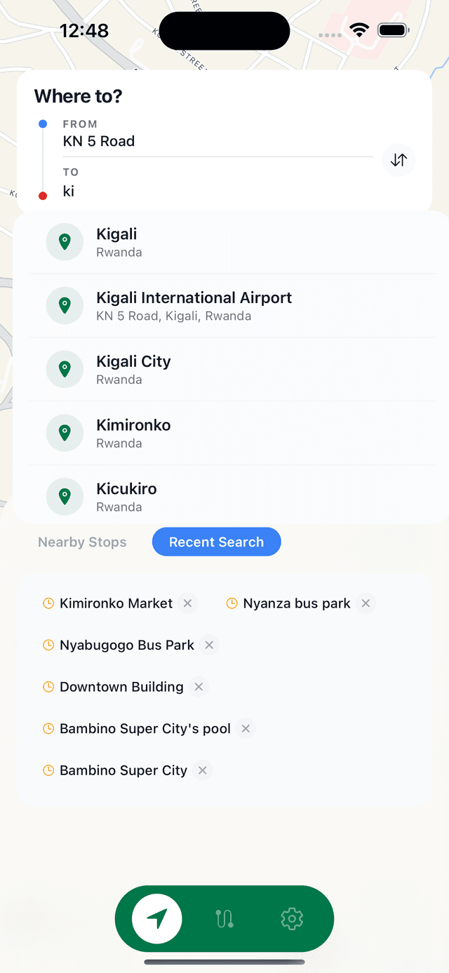 Search your destination